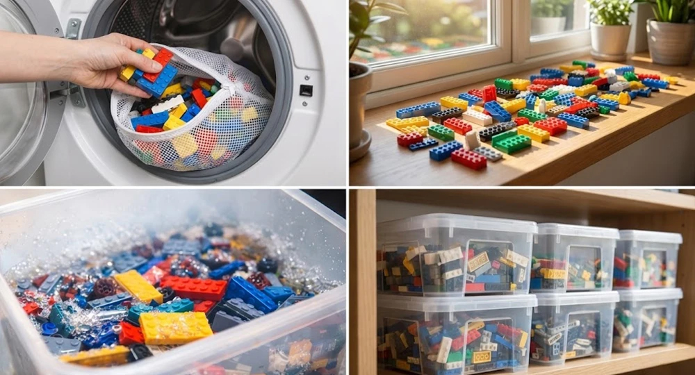 Os erros mais comuns ao lavar e guardar LEGO