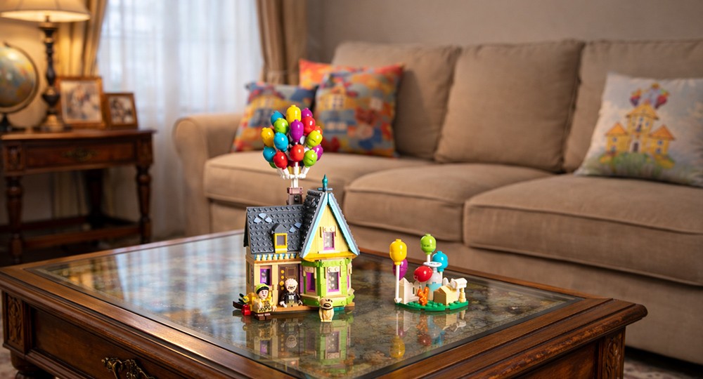 Nostalgia que ganha forma ao montar a casa de Up