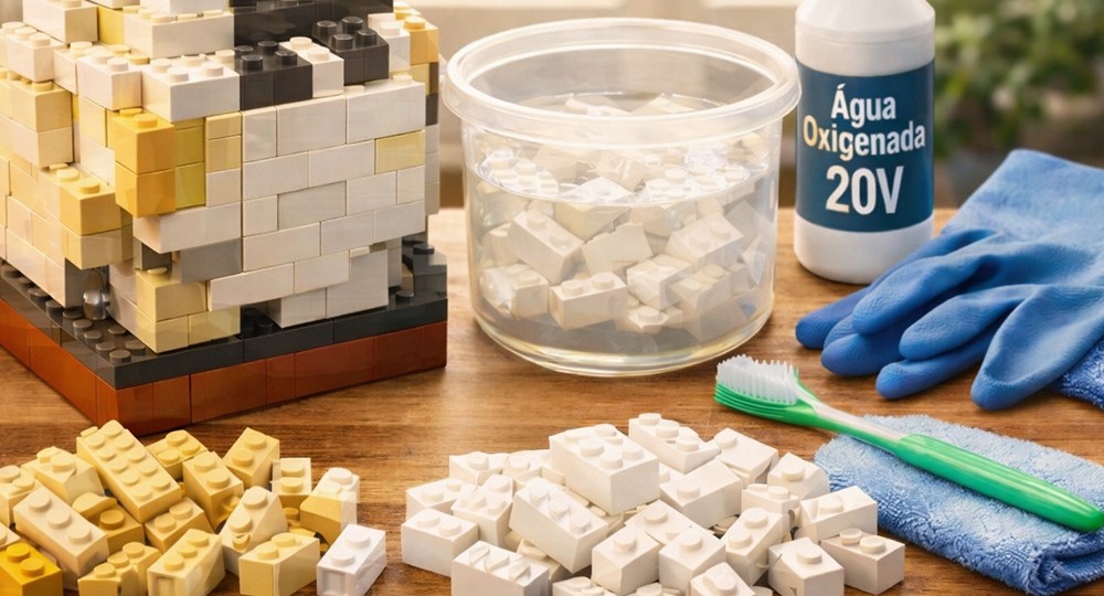 Como limpar LEGO antigo ou amarelado e devolver vida às peças