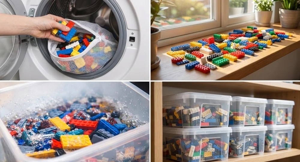 Os erros mais comuns ao lavar e guardar LEGO