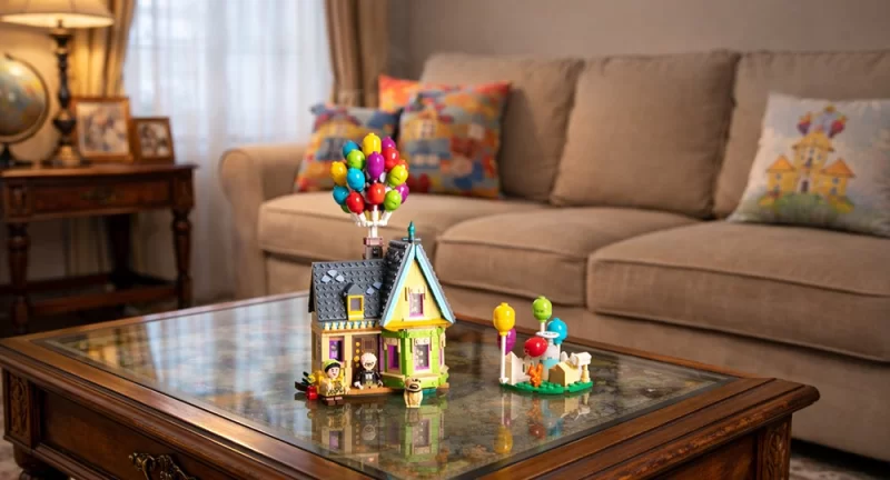 Nostalgia que ganha forma ao montar a casa de Up