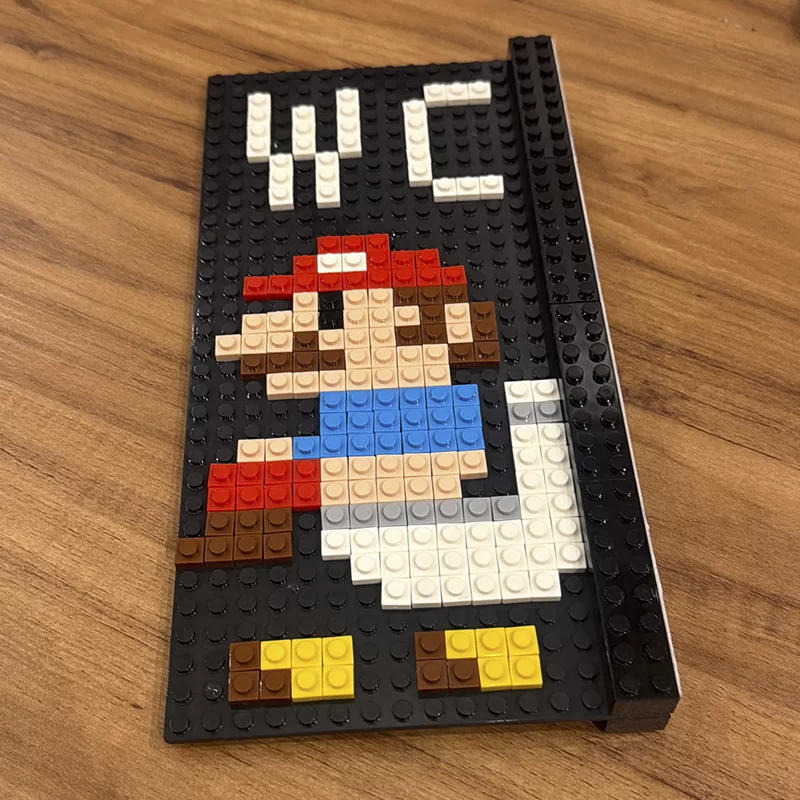 MOC Placa de Banheiro Mario