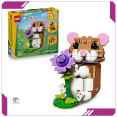 LEGO Creator 3em1 Hamster Adorável com uma Flor 31376 (166 Peças)